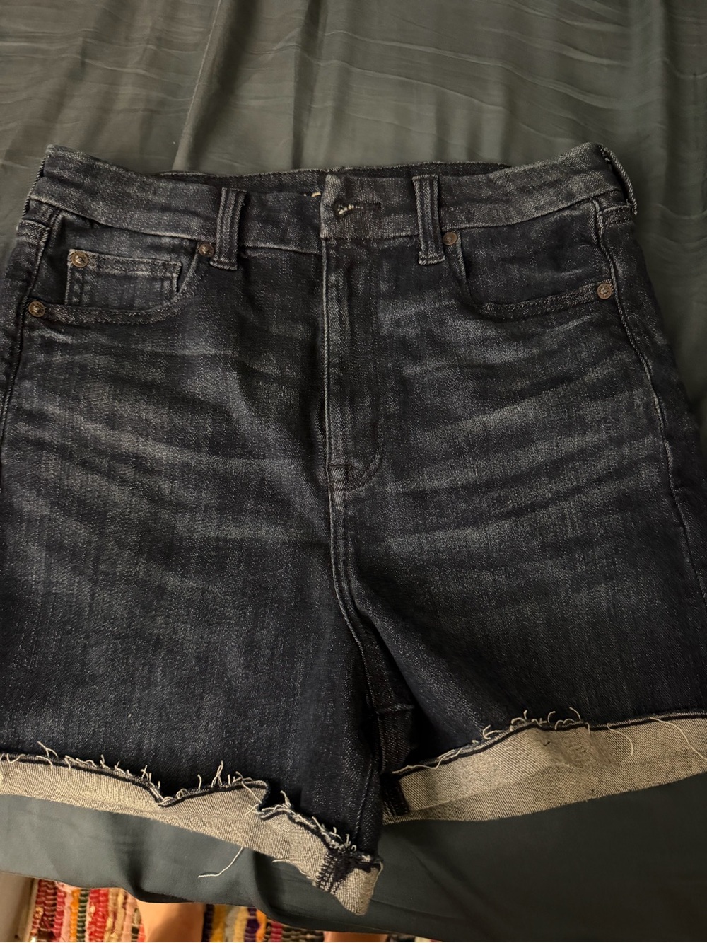 Women's Dark Denim Cutoff Shorts